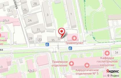 Парикмахерская Заря в Ленинском районе на карте