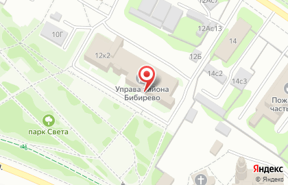 Московский центр права метро Бибирево на улице Пришвина на карте