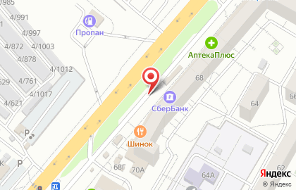 Билборды (6х3 м) от РГ Дрим в Краснооктябрьском районе на карте