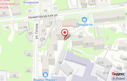 ОАО Банкомат, АКБ Абсолют Банк на Нижегородской улице на карте