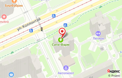 Аптека Сити-Фарм в Санкт-Петербурге на карте