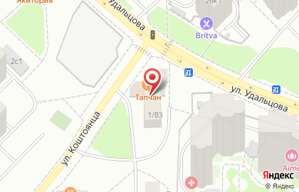 Автошкола Ланистер на улице Удальцова на карте
