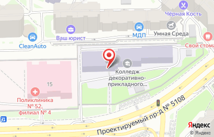 Колледж декоративно-прикладного искусства им. К. Фаберже в Москве на карте