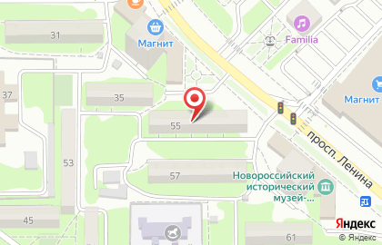 Приморский на проспекте Ленина на карте