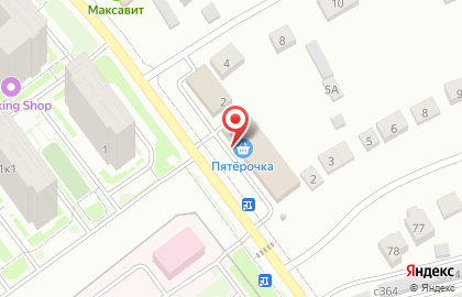 Универсам Пятёрочка на Дачной улице на карте