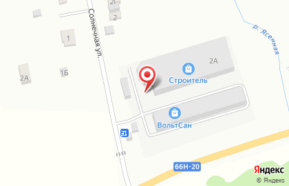 Магазин крепежных изделий и инструмента Крепеж + на Солнечной улице на карте