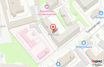 Строящийся жилой дом по ул. Тульский пер., 10, ООО Мегаполис на карте