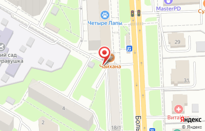 Киоск фруктов и овощей на Большой Серпуховской улице на карте