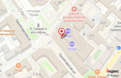 Банк ВТБ на улице Свердлова на карте