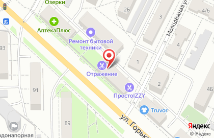 Магазин техники Полцены на улице Горького на карте