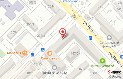 Салон красоты Бордо на улице Ленина на карте
