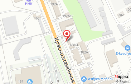 Магазин АвтоЛайф на Краснознамённой улице на карте