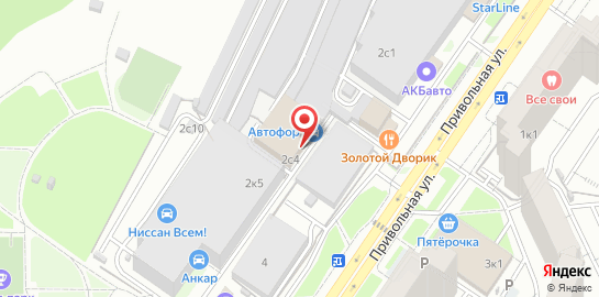 Автосервис Вилгуд на Привольной на карте