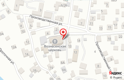 Храм Вознесения Господня на Производственной улице на карте