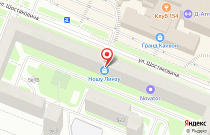Сервисный центр iTeam на улице Шостаковича на карте