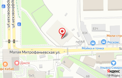 Химчистка Чистотроник на Малой Митрофаньевской улице на карте