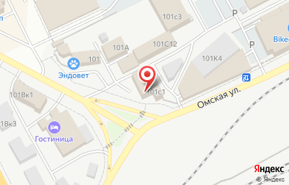 Торговая компания на Омской улице на карте