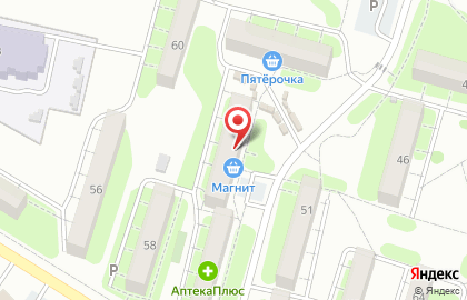 Супермаркет Магнит в 1-м квартале на карте