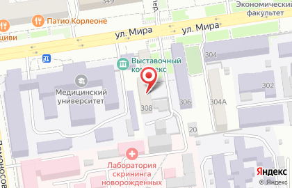 Общежитие в Ставрополе на карте