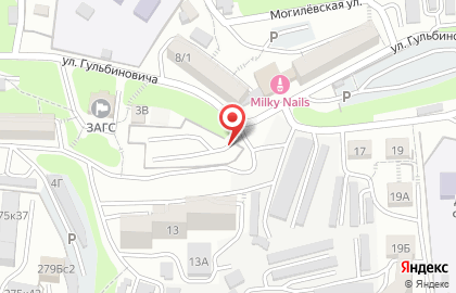 Автостоянка Перспектива на улице Гульбиновича на карте