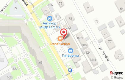 Автостоянка в Перми на карте