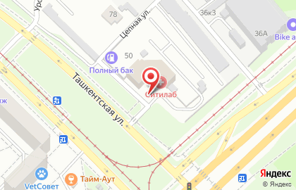 Оптово-розничная компания Сильвер на Ташкентской улице на карте