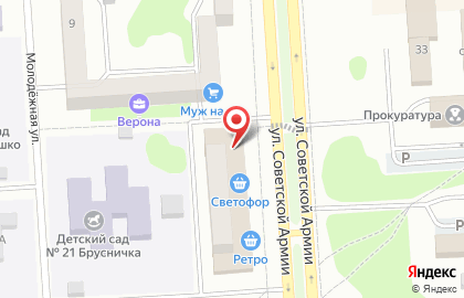 Магазин разливных напитков Ретро в микрорайоне Олимпийский на карте