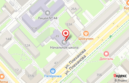 Школа боевых искусств Дайтокан на улице Плеханова на карте