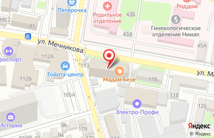 Магазин Бэби маркет на улице Мечникова на карте