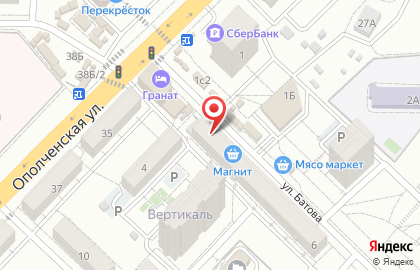 Магазин смешанных товаров в Тракторозаводском районе на карте