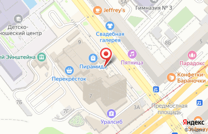 Киоск фастфудной продукции на Краснознаменской улице на карте