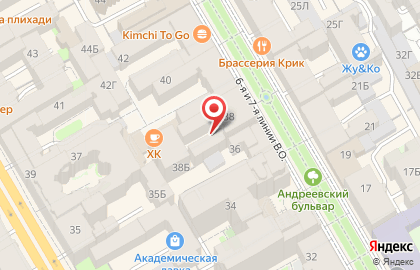 Книжная лавка на Василеостровской на карте