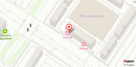 Салон красоты Familia на улице Дмитрия Менделеева на карте