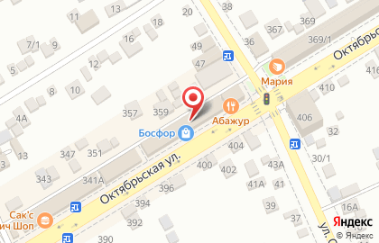 Торговая компания Окна-Юг на Октябрьской улице на карте
