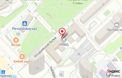 Управление МВД России по Хабаровскому краю Отдел организации деятельности участковых уполномоченных полиции и подразделений по делам несовершеннолетних на карте