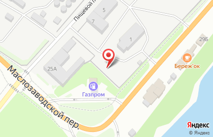Магазин автохимии в Пищевом переулке, 1 к1 на карте