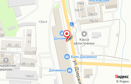 Служба доставки готовых блюд Farfor на улице Дзержинского на карте