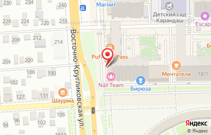 Тату-салон Хамелеон на Восточно-Кругликовской улице на карте