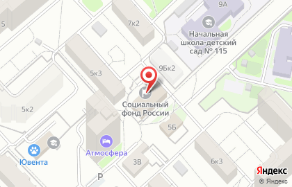 Клиентская служба управления Пенсионного фонда РФ по Дзержинскому району г. Ярославля на карте