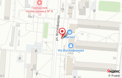 Цветочный магазин Цветы №1 на улице Фугенфирова на карте