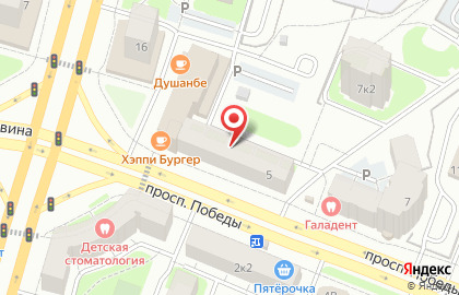 Южный двор на проспекте Победы на карте