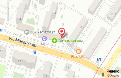 Микрофинансовая компания Срочноденьги на улице Максимова на карте