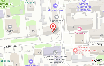 Типография ИБИС-Принт на улице Батурина на карте