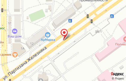 Магнолия на улице Партизана Железняка на карте