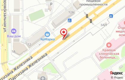 Дёнер, ИП Васильева Я.С. на улице Партизана Железняка на карте