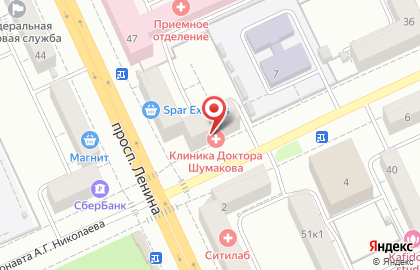 Клиника Доктора Шумакова в Чебоксарах на карте