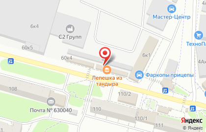 Киоск по продаже кондитерских изделий в Заельцовском районе на карте