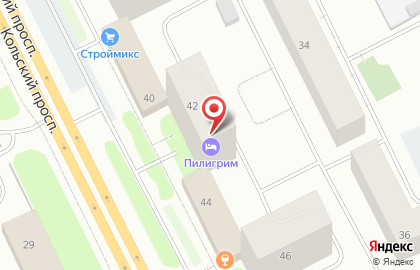 Отель Северный берег на карте