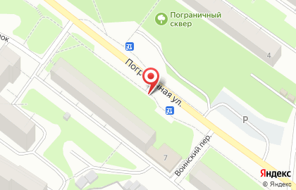 Киоск по продаже фруктов и овощей на Пограничной улице на карте