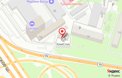 Аварийно-спасательная служба ХимСпас на Кольцевой улице на карте